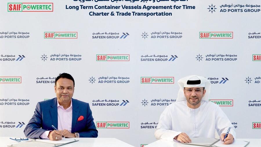 AD Ports Group’s SAFEEN Feeders Signs Long-Term Charter Agreement with Saif Powertec