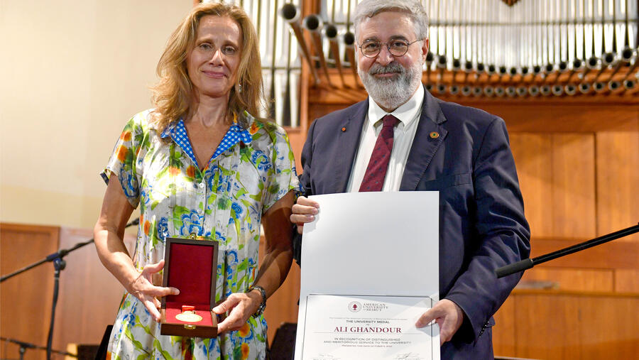 American University of Beirut Medal Honors  The Late Trustee Emeritus Ali Ghandour