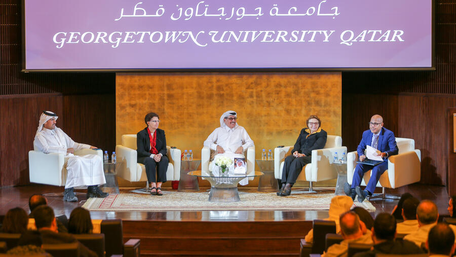 Georgetown’s Arabic Book Club at QF Hosts H.E. Hamad bin Abdulaziz Al-Kuwari for a discussion of Qatari Cultural Diplomacy