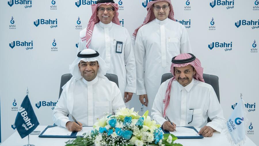 Bahri Signs Mou With Gasco To Explore Cooperation in Establishing a Land Transportation and Logistics Company
