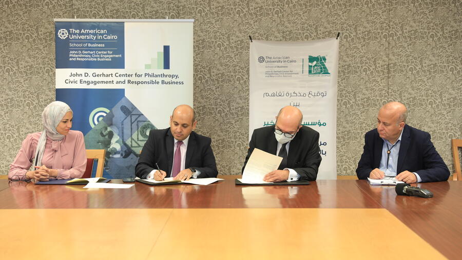 AUC Signs MoU With Misr El Kheir To Empower Egyptian Youth