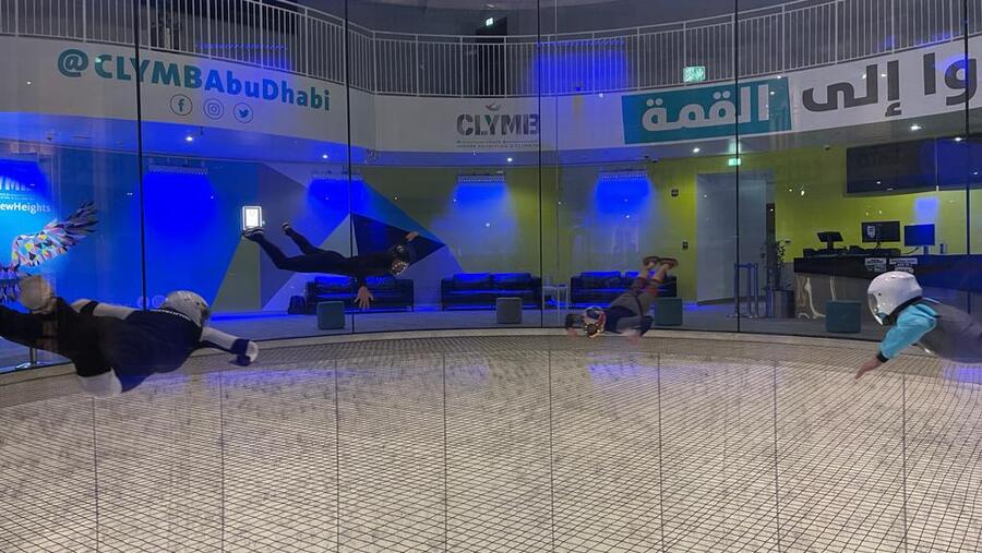 CLYMB Abu Dhabi celebrates three years of ultimate indoor adventures with an exceptional flight show by Red Bull athletes