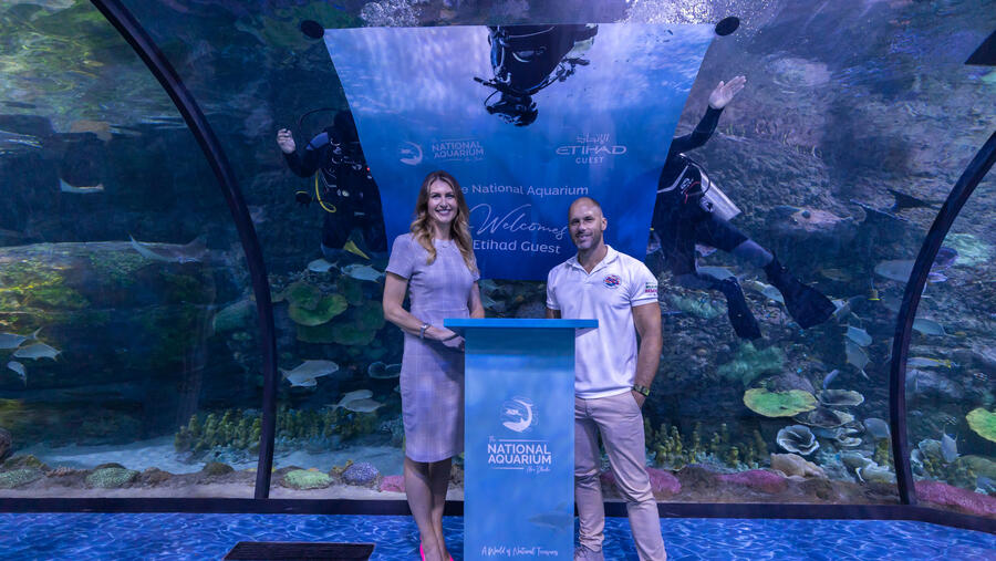 Etihad guest partners with the largest Aquarium in the middle east