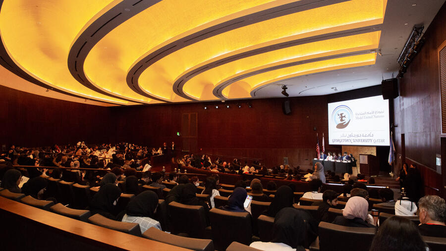 Georgetown hosts record-breaking MUN conference for 500 local students at QF