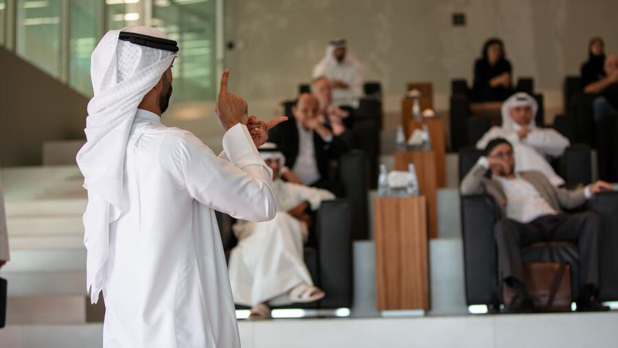 Global deaf delegation learns about QF’s commitment to accessibility
