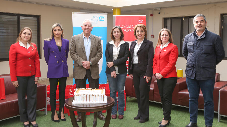 Royal Jordanian sponsors five families at SOS Children’s Villages A partnership between RJ and SOS