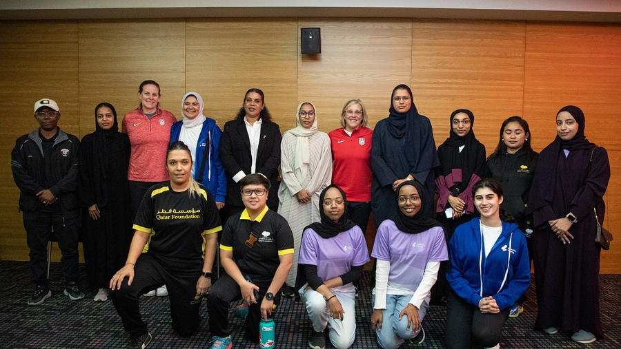 QF’s Girls’ Ability Friendly Team Meets U.S. Soccer Team Representatives