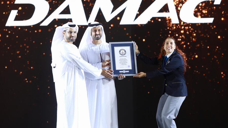 DAMAC Group in association with Skydive Dubai breaks Guinness record for highest altitude skydiving fireworks display
