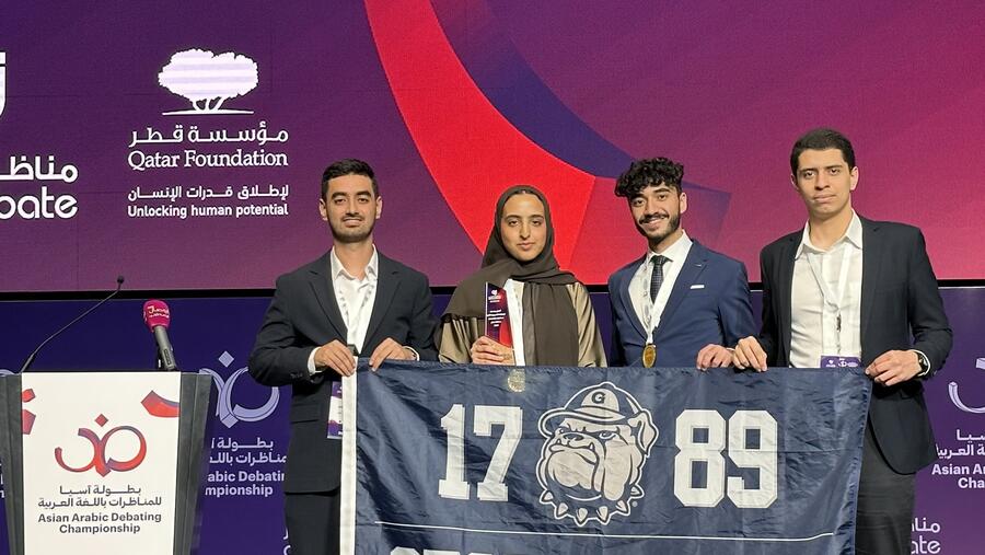 Georgetown Arabic Debate Team Wins Best Speaker and Earns Top Four Ranking at the 2nd Asian Arabic Debating Championship in Oman