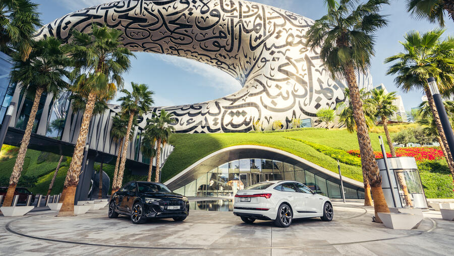 Audi continues its electrifying partnership with the Museum of the Future