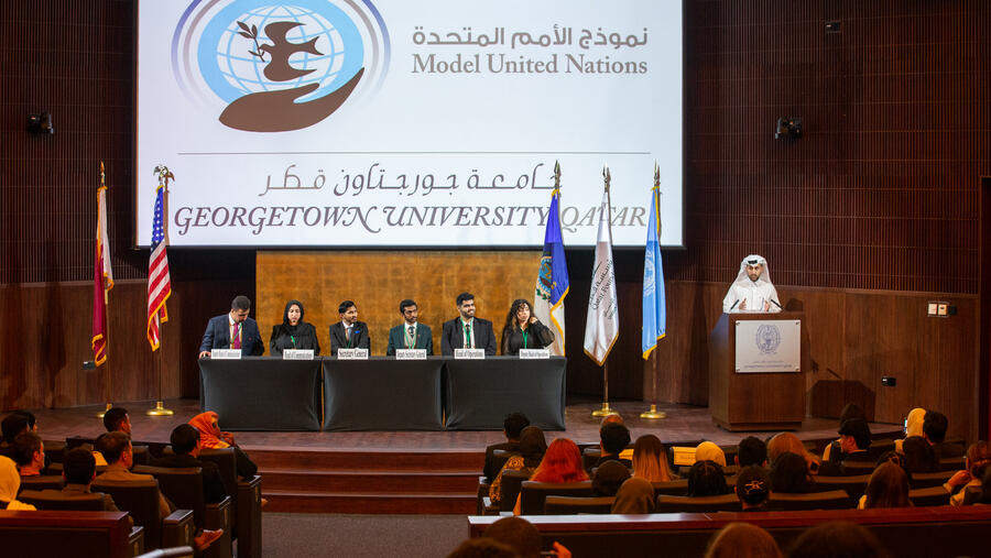 Georgetown Arabic Debate Team Wins Best Speaker and Earns Top Four Ranking at the 2nd Asian Arabic Debating Championship in Oman