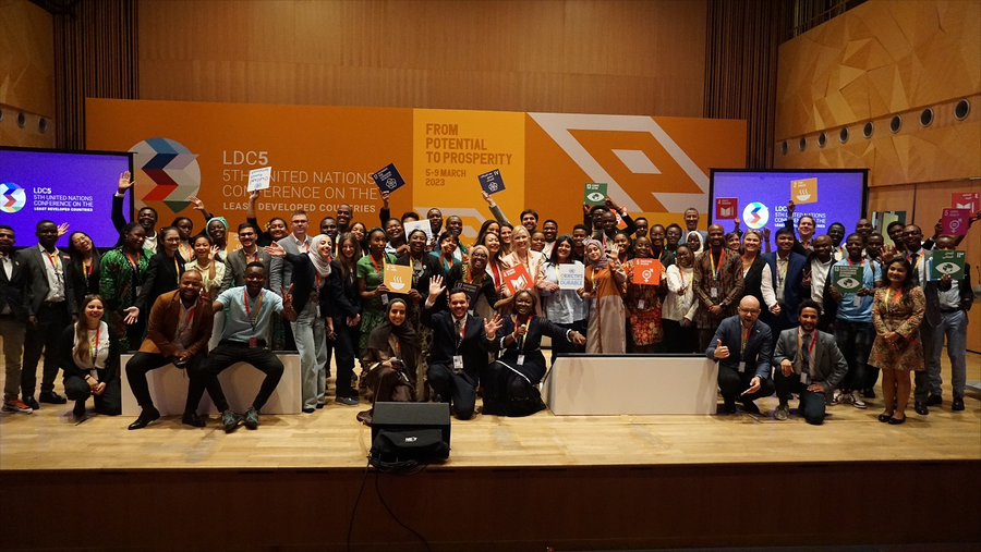 The United Nations and QF’s Doha Debates Provide Leadership Training to Youth Delegates at LDC5 Conference