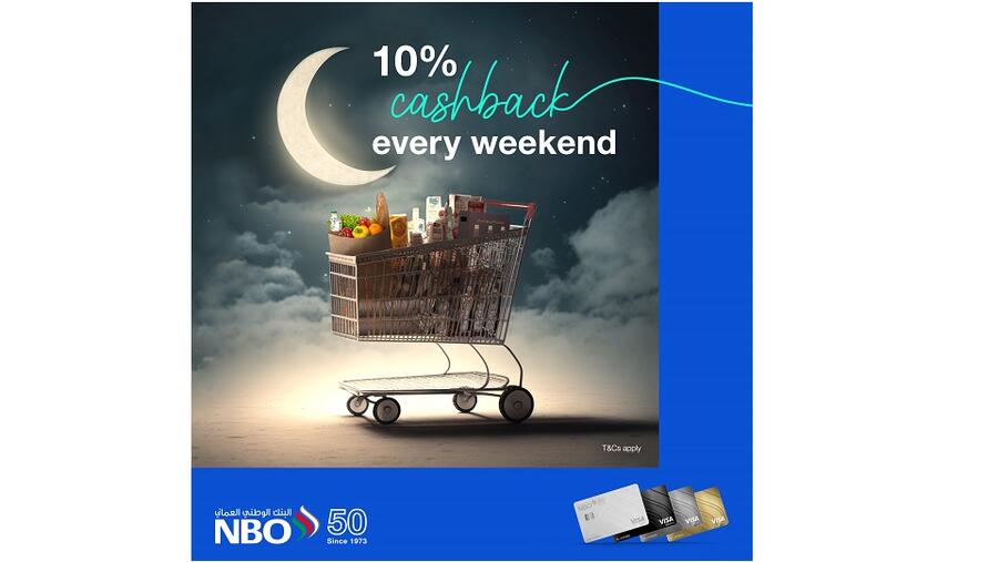 NBO credit card holders can earn 10% cashback on purchases during ramadan