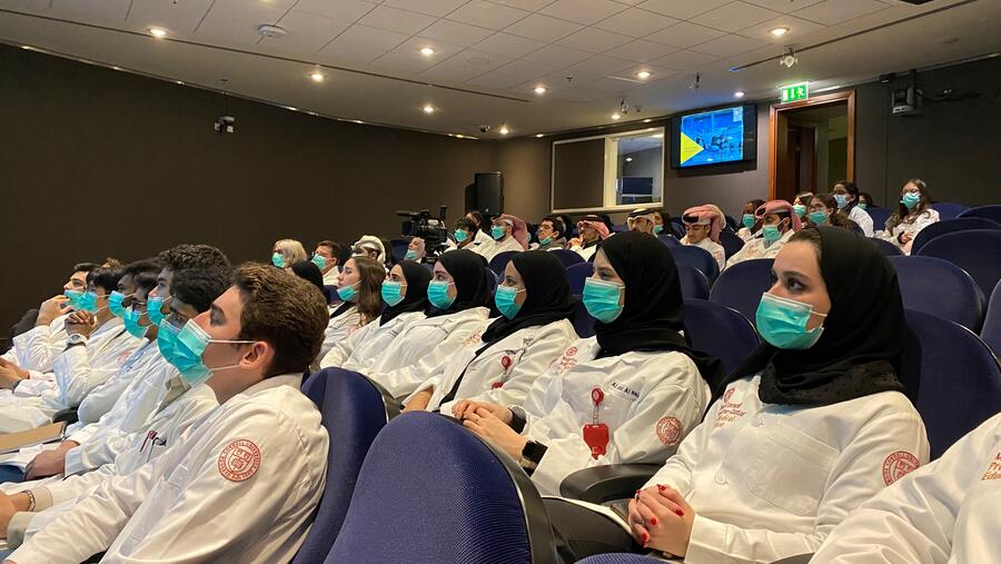 WCM-Q pre-medical students explore the intersection of biomechanics and sports medicine during field trip to Aspetar
