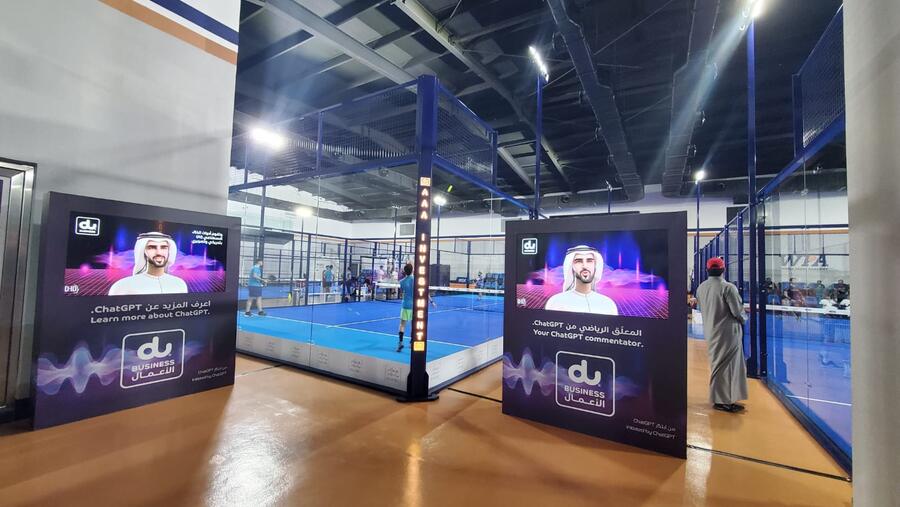 du showcases Generative AI like ChatGPT capabilities at an exclusive governmental entities padel tournament