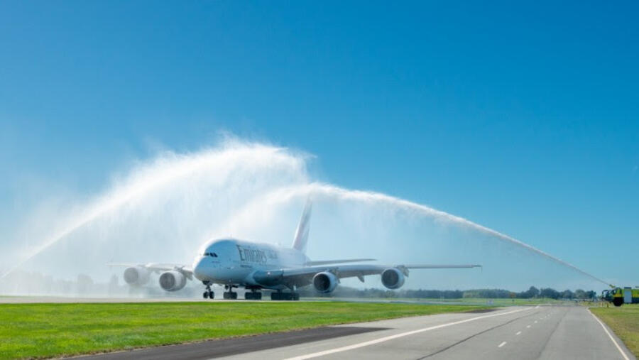 Christchurch welcomes back Emirates’ A380