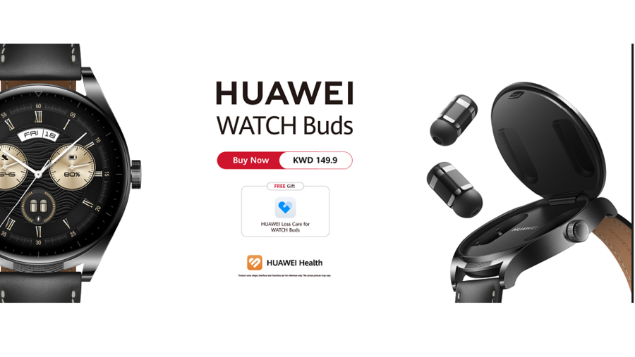 Earbuds and Watch Come into One: HUAWEI WATCH Buds launched in Kuwait