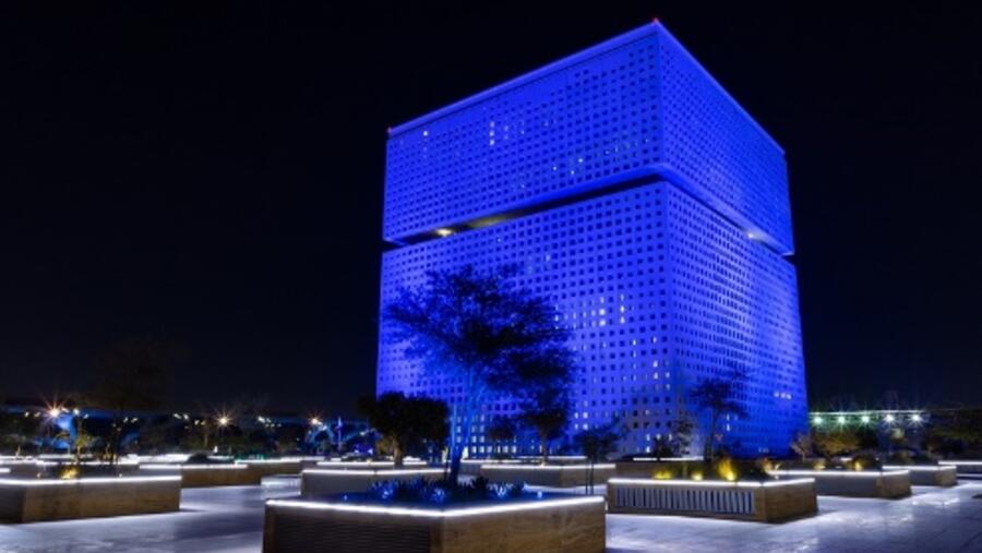 QF’s Education City lit in blue for World Autism Awareness Day