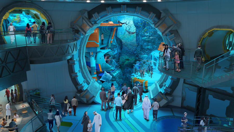 SeaWorld Yas Island, Abu Dhabi showcased in an innovative 3D display at JBR 