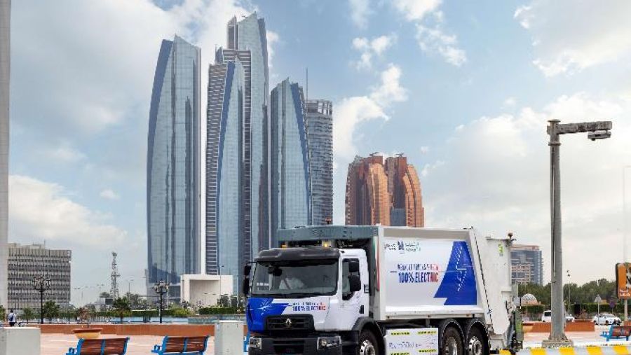 Renault Trucks, Al Masaood, and Tadweer launch the first 100% electric waste truck in the UAE