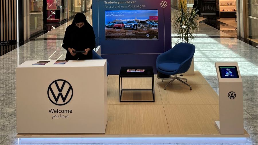 Visit Volkswagen’s kiosk at malls for information and enquiries about top models or