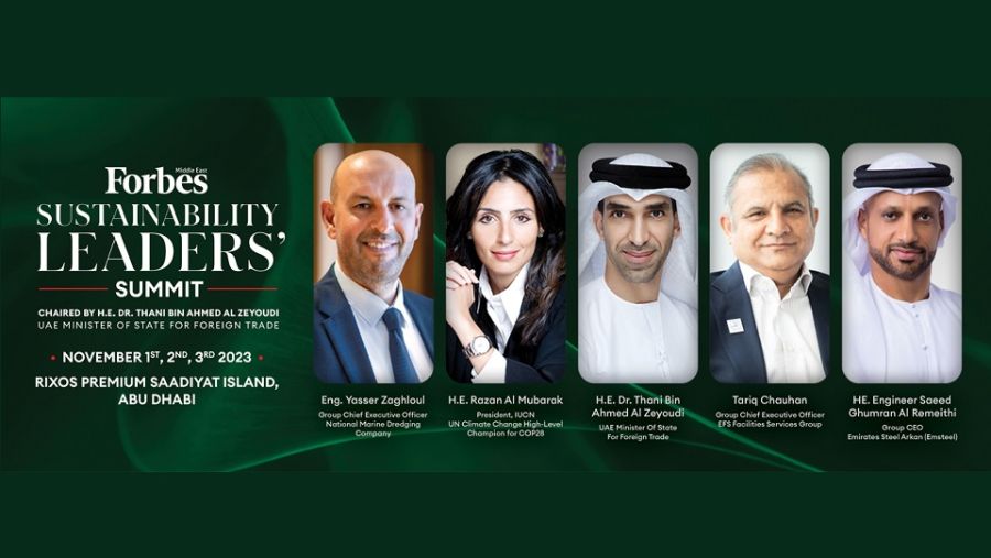 Forbes Middle East’s Sustainability Leaders' Summit Set To Shape The Green Agenda