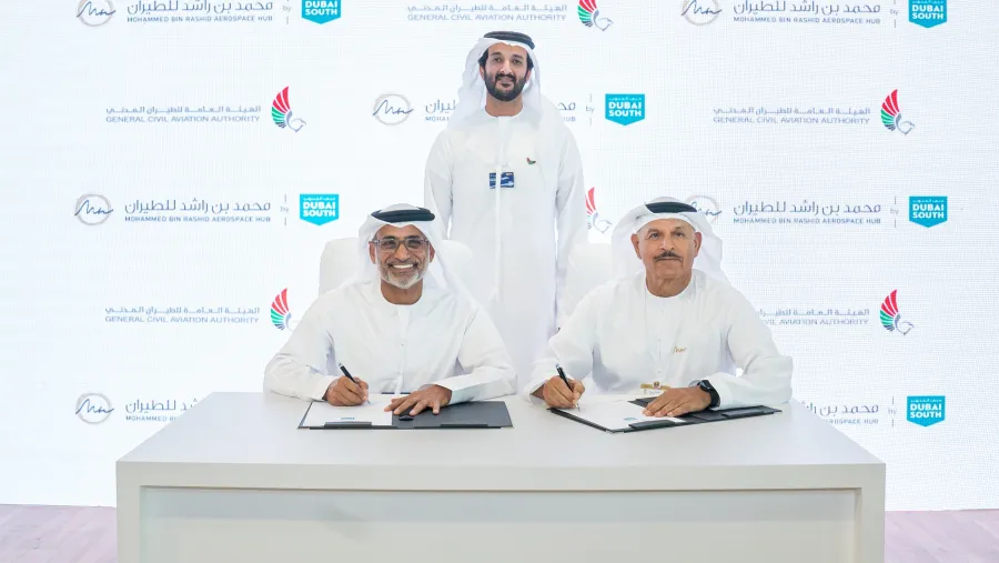 Mohammed Bin Rashid Aerospace Hub Signs Agreement With The General Civil Aviation Authority For New Training Facility At Dubai South
