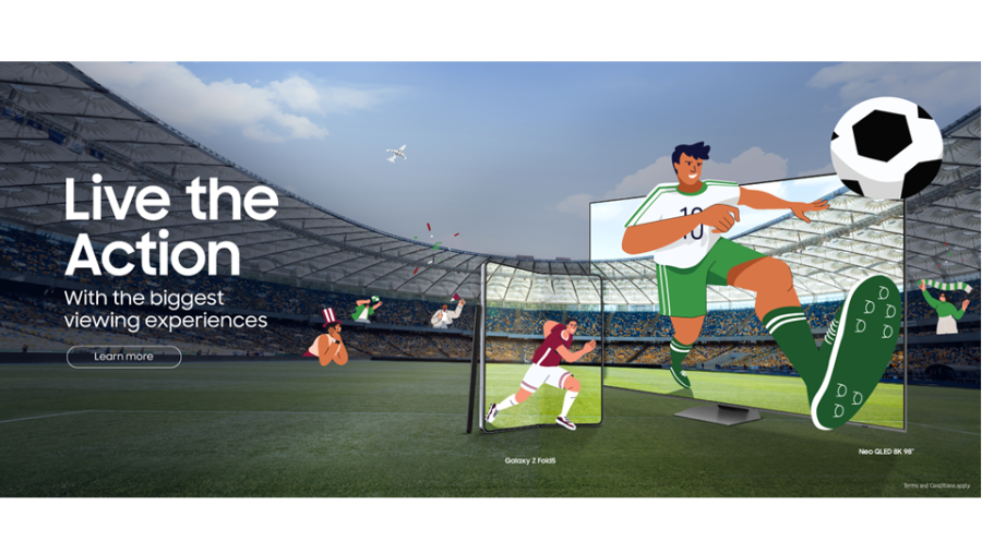 Get Ready to 'Live the Action' of Football with Samsung in the UAE