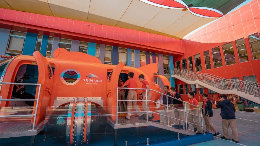 SeaWorld® Yas Island, Abu Dhabi’s interactive submersible brings an ocean of fun to students of Yas American Academy