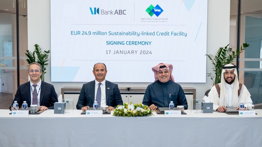 بنك ABC يمنح تسهيلات ائتمانية مرتبطة بالاستدامة للشركة السعودية لصناعة الورق بقيمة 24.9 مليون يورو