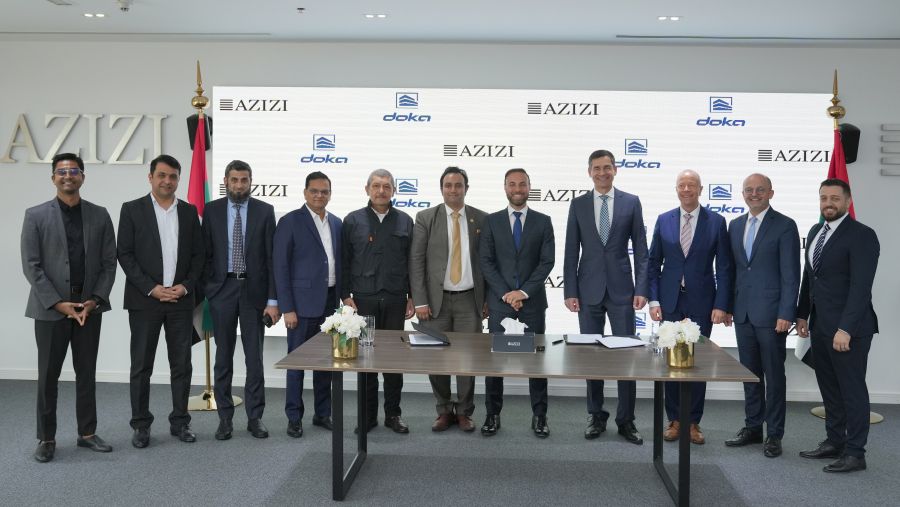 عزيزي للتطوير تتعاون مع "دوكا" لإنتاج وتوريد أنظمة صبّ الخرسانة لثاني أطول برج في العالم و"عزيزي ريڤ"