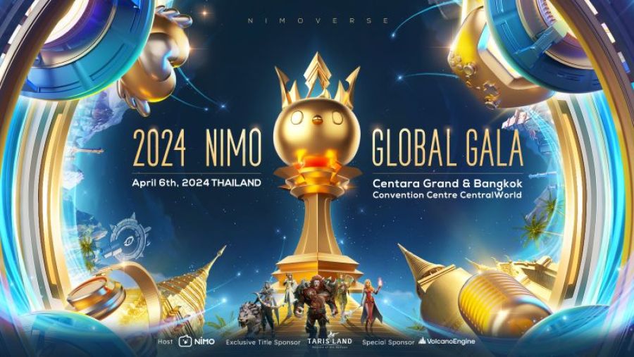 سيتم عقد Nimo Global Gala في تايلاند لأول مرة لتكريم المذيعين المتميزين والمنظمات الشريكة
