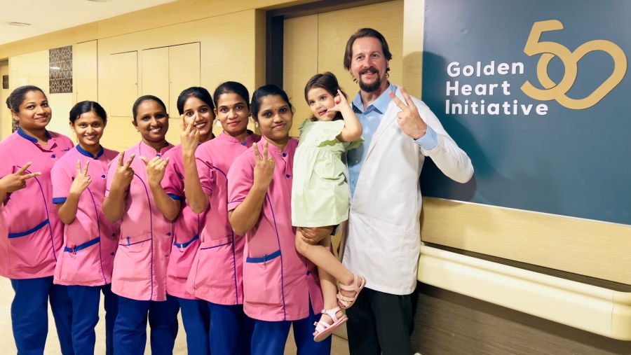 مبادرة القلب الذهبي تشفي 50 طفلاً حول العالم تكريماً لرجل الأعمال يوسف علي