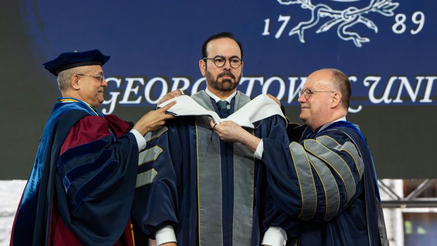 H.E. Mohammad Al Gergawi Awarded Honorary Doctorate at Georgetown University