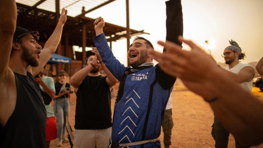 Rider Walid Shabsough Completes Attempt to Break Record for Longest Distance Covered in Closed Circuit on Yamaha Motocross Motorcycle