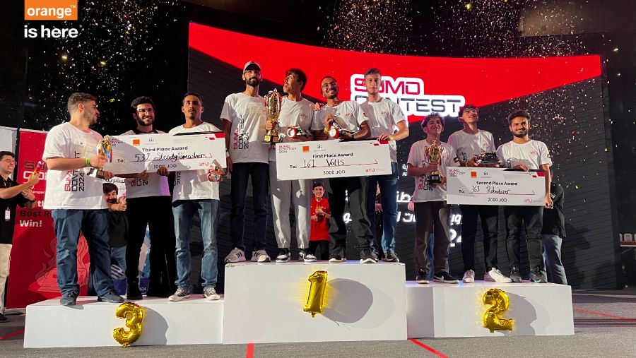 Orange Jordan Sponsors the National Sumo Robotics Competition Organized by Al Hussein Technical University for 3rd Consecutive Year