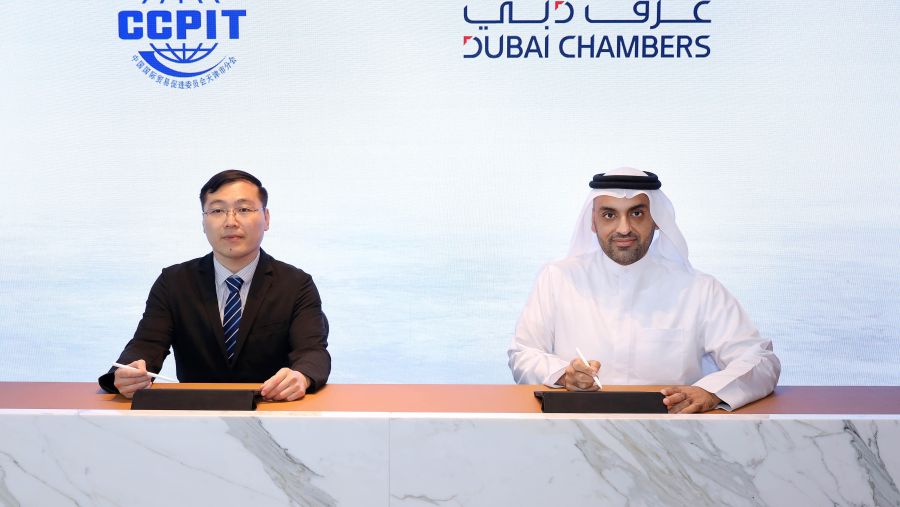 غرف دبي توقع مذكرة تفاهم مع المجلس الصيني لتعزيز التجارة الدولية – تيانجين لدعم توسع المستثمرين الصينيين إلى دبي 