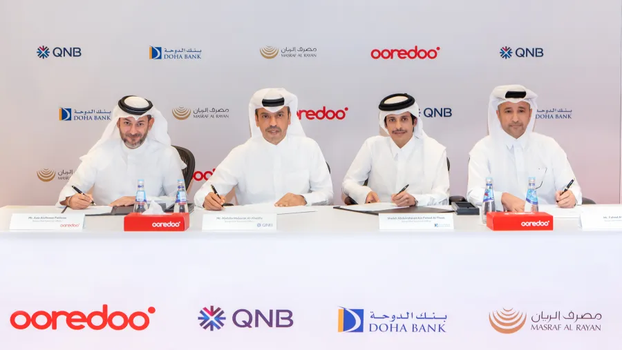 مجموعة Ooredoo توقع اتفاقية تمويل تاريخية بقيمة ملياري ريال قطري لدعم توسعة شبكة مراكز البيانات
