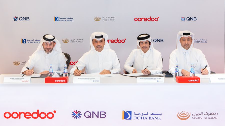 مجموعة Ooredoo توقع اتفاقية تمويل تاريخية بقيمة ملياري ريال قطري لدعم توسعة شبكة مراكز البيانات