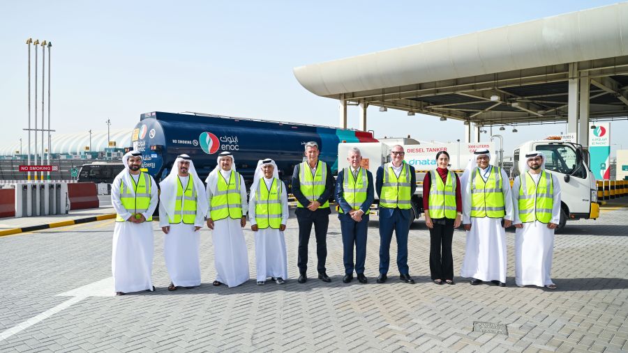 دناتا تشغّل كامل أسطول مركباتها غير الكهربائية في دولة الإمارات بمزيج وقود الديزل الحيوي