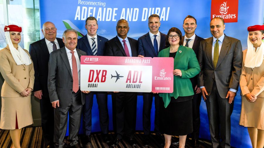 Emirates returns to Adelaide with daily service