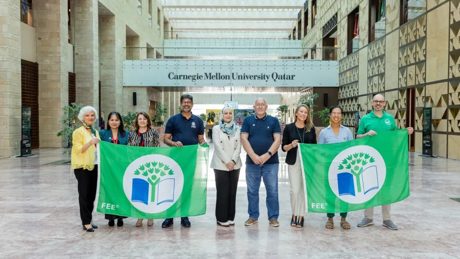 جامعة كارنيجي ميلون في قطر تصبح أول جامعة في الشرق الأوسط وشمال أفريقيا تحصد شهادة "المفتاح الأخضر" للاستدامة   