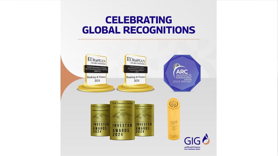 "الخليج للتأمين" تحصد عدة جوائز عالمية في عام 2024