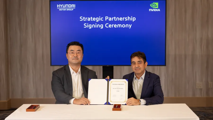 مجموعة هيونداي موتور تتعاون مع انفيديا NVIDIA لتسريع تطوير حلول الذكاء الاصطناعي للتنقل المستقبلي