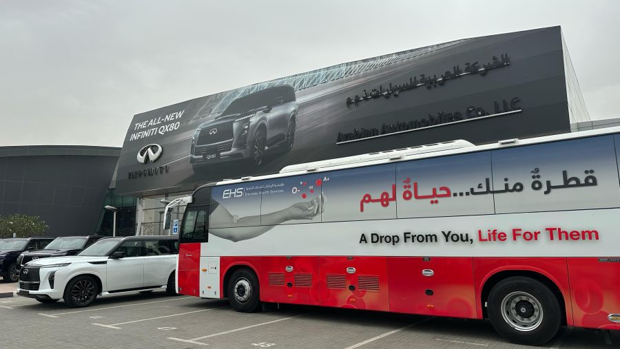 INFINITI of Arabian Automobiles Partners with Sharjah’s Blood Transfusion and Research Center to Celebrate 10 Years of Community Impact with ‘Life Loop’ Blood Donation Drive