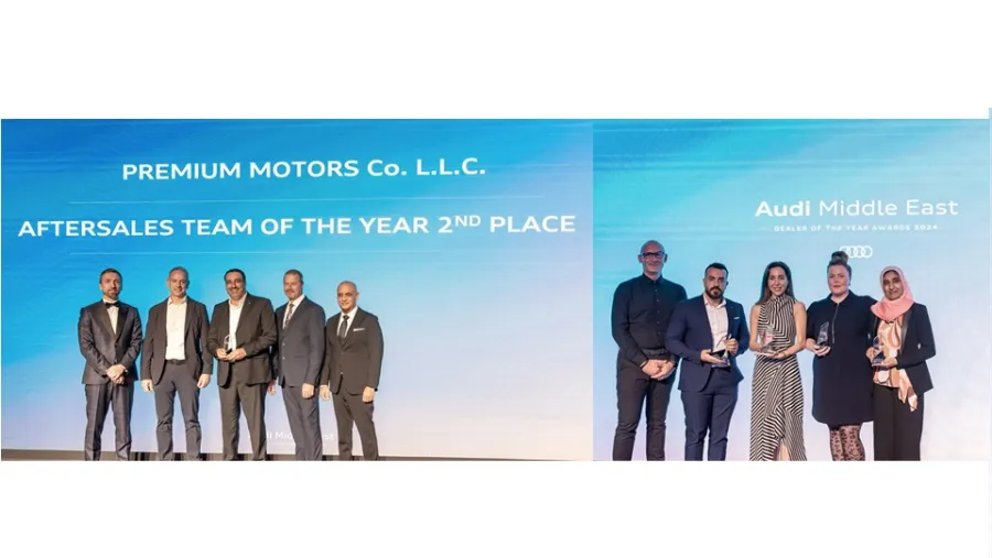 Premium Motors recognised for excellence at Audi Middle East Dealer of the Year Awards