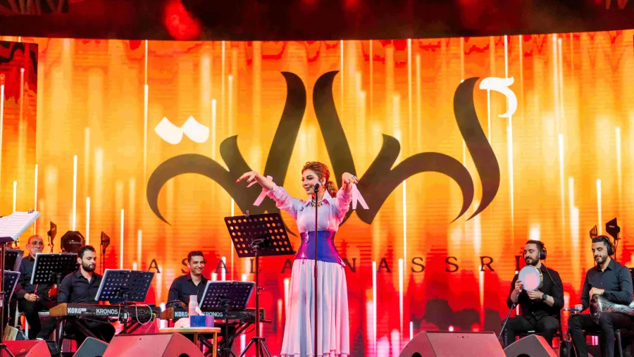 Global Village brings stardom to the Main Stage with a soulful musical performance by Assala Nasri