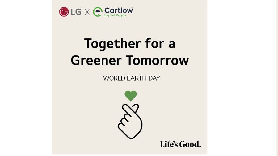 LG electronics partners with cartlow to champion sustainable e-waste recycling for earth day