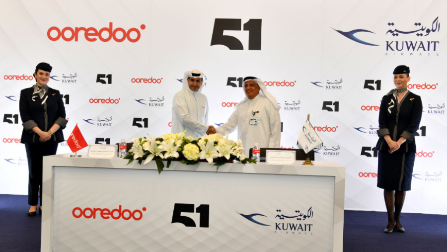 Kuwait Airways and Ooredoo Kuwait Partner to Redefine In-Flight Entertainment with the integration of the “51” Platform on Kuwait Airways Flights