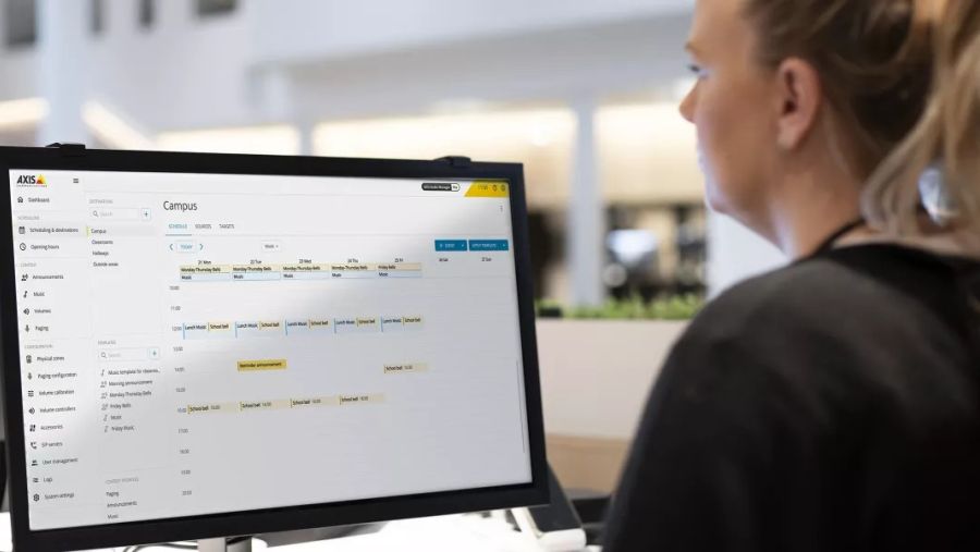 AXIS Audio Manager Pro simplifies scheduling and opens new public address possibilities